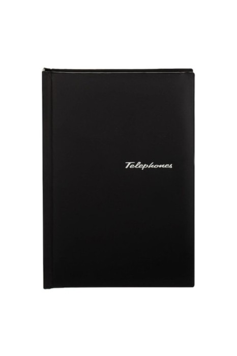 Agenda Telefonica, Negru, Index AZ, Format 15x21 cm
