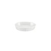 Vas Termorezistent Ceramica Oval 24cm 1.7L Alb Satia Florina, Cuptor, Yena