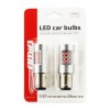 Set 2 Becuri LED CANBUS 1157 BAY15D P21/5W Rosu 12V/24V, 24 SMD 3030, Auto Marsarier