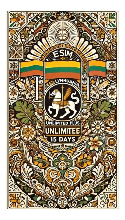 eSIM Lithuania, Unlimited Plus, 15 Days