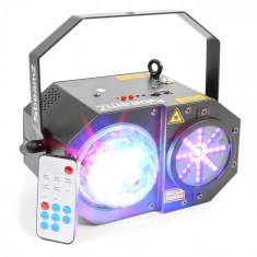 Beamz SWAY 3-in-1, LED JELLYBALL cu laser ?i un corp LED RGBW 150 MW LASE-RG LED foto