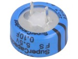 Supercondensator THT 0.1F 5.5V 5.08mm