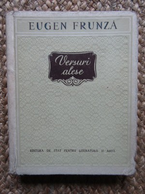 Versuri alese- Eugen Frunza foto