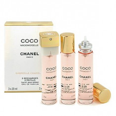 Chanel Coco Mademoiselle EDP Parfum de buzunar rezerva 3x20 ml pentru femei foto