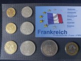 Seria completata monede - Franta 1964-1998 in franci, 8 monede, Europa
