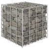 Gossi strat inaltat cub gabion, 40 x 40 x 40 cm, sarma de otel