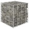 Gossi strat inaltat cub gabion, 40 x 40 x 40 cm, sarma de otel