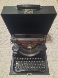 Mașină de scris interbelică Deutsche Underwood 1936 - Model Hibrid Germano-American, Funcțională, Piesa de Colecție
