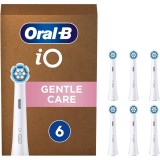 Rezerve periuta de dinti electrica Oral-B iO Gentle Care, compatibile doar cu seria iO, 6 buc, Alb