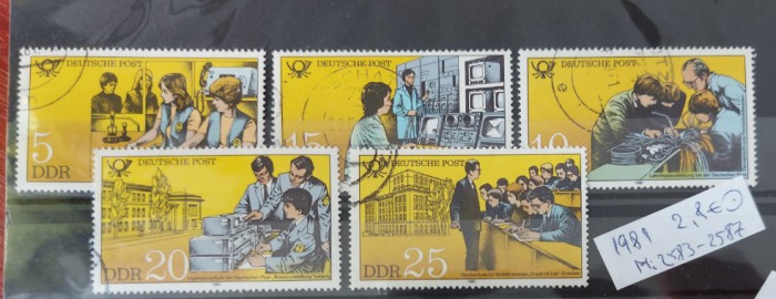 TS21 - Timbre serie DDR 1981 Mi 2583-87
