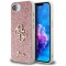 Husa pentru Apple iPhone 16e, Guess, Fixed Glitter Big 4G, Roz