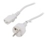 Cablu Prelungitor IEC C13 C14 2m Alb 10A 250V, Goobay