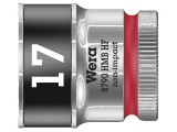 Cap tubular HEX 17mm 3/8 29mm oțel crom-vanadium 6 puncte