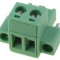 Regletă de conexiuni deconectabilă 2 piste 5,08mm drept mufă