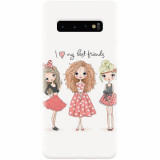 Husa silicon personalizata pentru Samsung Galaxy S10 Plus, I Love My Best Friends