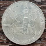 (A688) MONEDA DIN ARGINT AUSTRIA- 100 SCHILLING 1976,JOCURILE OLIMPICE INNSBRUCK, Europa