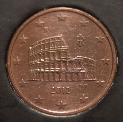 5 euro cent Italia 2012 foto