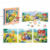 Cumpara ieftin Puzzle Carte Magnetica Cu Cei 3 Purcelusi 2444