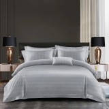 Cumpara ieftin Lenjerie de Pat Damasc 6 Piese, Gri - ION05