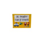 Cartonase de asociere din doua piese, 16 imagini, 32 piese, autovehicule, multicolor, +3 ani, Oem