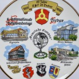 Farfurie decorativa portelan, veche , vintage