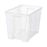 Cutie depozitare, 65 l, 56 x 39 x 42 cm, Transparent, General