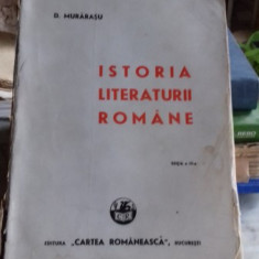 ISTORIA LITERATURII ROMANE - D. MURARASU