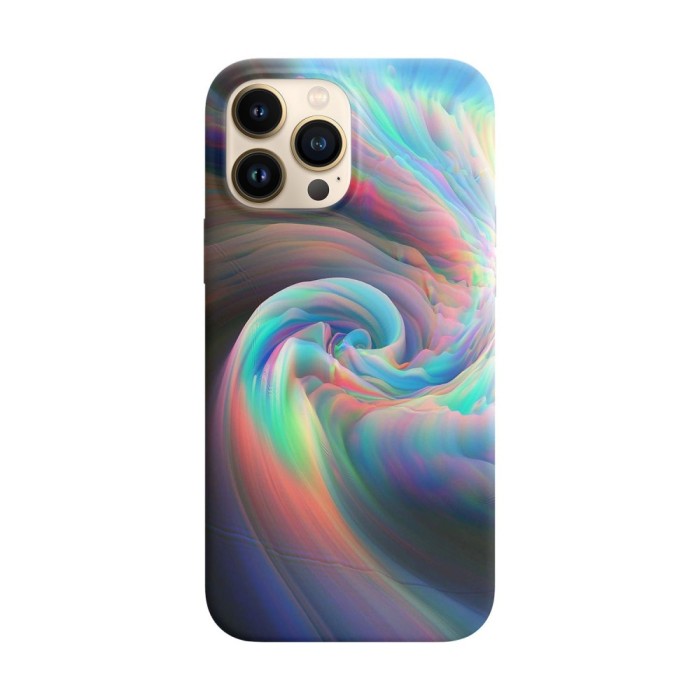 Husa compatibila cu Apple iPhone 13 Mini model Neon Holo, Silicon, TPU, Viceversa