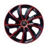Set 4 Capace Roti 17 inchi, Stig Rosu-Negru, Compatibil cu Citroen