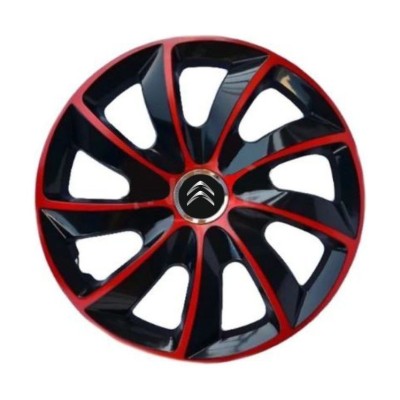Set 4 Capace Roti 17 inchi, Stig Rosu-Negru, Compatibil cu Citroen foto