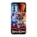 Husa compatibila cu Oppo A15s model Black clover anime, Silicon, TPU, Viceversa, Transparent, Carcasa