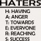 Sticker Auto Haters dictionar