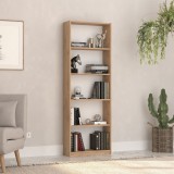 Biblioteca Adore Nurdan, 5 rafturi, 58x170x23 cm