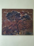 Tablou original Bradut Covaliu, nr 15 expozitie - Pomul fara brate, Arbori, Ulei, Suprarealism