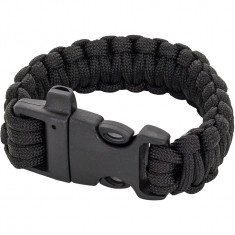 Bratara Tactica Paracord Fastex Neagra Element Airsoft