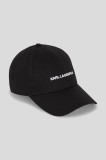 Karl Lagerfeld șapcă de baseball din bumbac K/ESSENTIAL culoarea negru, cu imprimeu, A3W33023