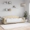 vidaXL Pat de zi, crem, 80x200 cm, material textil 354182