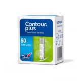 Bandelete testare Contour Plus, 50 bucati, Bayer