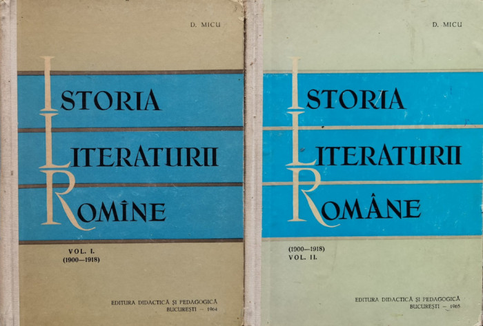 Istoria Literaturii Romane Vol 1-2 - D. Micu ,557777
