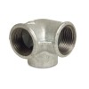 Fiting cu filet din fontă maleabilă distribuitor unghiular 1/2&quot; IG x 1/2&quot; IG x 1/2&quot; IG