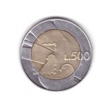 Moneda San Marino 500 lire 1990, stare buna, curata