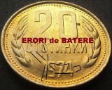 Cumpara ieftin Moneda 20 STOTINKI - BULGARIA, anul 1974 *cod 1607 A = ERORI BATERE AVERS REVERS, Europa