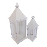 Cumpara ieftin Set de felinare 2 buc Oprie Pako World Alb 27x27x76.5 cm