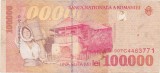 Bancnotă Rom&acirc;nia 100.000 lei 1998 Nicolae Grigorescu, seria 007C