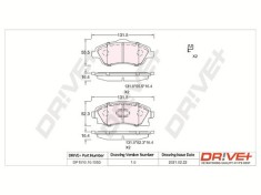 Dr!ve+ DP1010.10.1053 set placute frana,frana disc