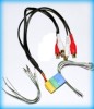 Adaptor Mini ISO 3 Mufe (Galben/Verde/Albastru) RCA Subwoofer Amplificator Conectica Auto