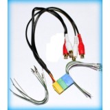 Adaptor miniISO cu 3 mufe galbena verde albastra