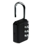 Lacat pentru valize, genti, cu combinatii de cifre, negru