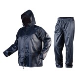 Costum de ploaie impermeabil marimea M, cu gluga si pantaloni