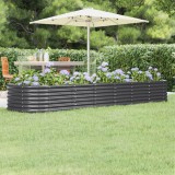 vidaXL Strat &icirc;nălțat grădină 296x80x36 cm oțel vopsit electrostatic